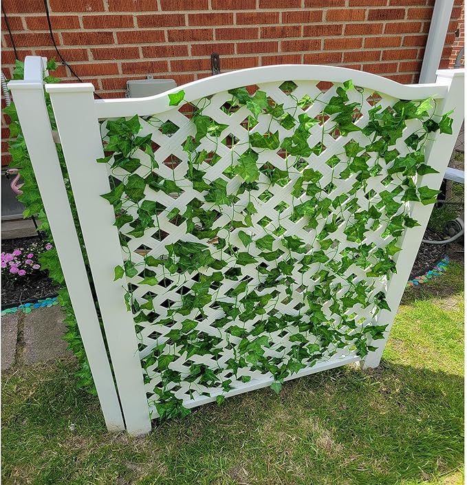 Fake Vines for Room Decor 12 Pack 87 FT Artificial Plant Ivy Backdrop Leaves for Aesthetic Home Bedroom Wall Wedding Party Office Patio Indoor Outdoor Garden Decorations