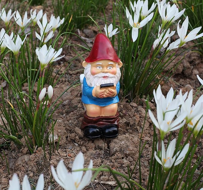 Garden Gnome Statue, Naughty Funny Toilet Gnome, Outdoor Indoor Decoration, Lawn Statue, Patio Porch Decoration, Gift