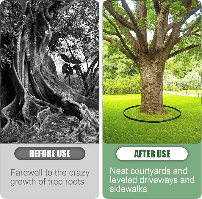 Tree Root Barrier 36in x 25ft x 60mil Root Barrier Grass Weed Barrier Bamboo Barrier Garden Edging for Landscape Edging Blocks