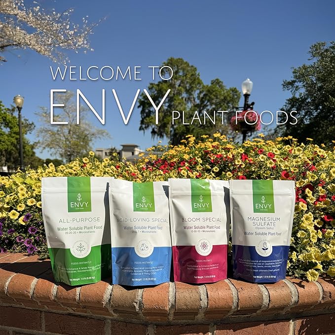 ENVY Hydroponic Plant Food A & B – Two-Part Liquid Nutrient for Indoor/Outdoor Plants – Supports All Growth Stages – Soil, Coco, Hydroponics, DWC – Quart Set