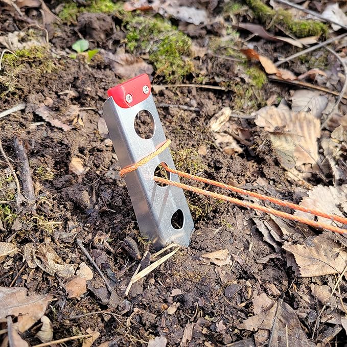 Ultralight Backpacking Trowel, 0.48 oz (13.5g) Red