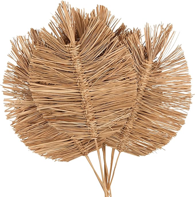 Deco 79 Dried Plant Home Decor Natural Foliage Tall Spear Natural Dried Foliage with Sharp Stems, Foliage for Decoration 17" x 7" x 32", Brown