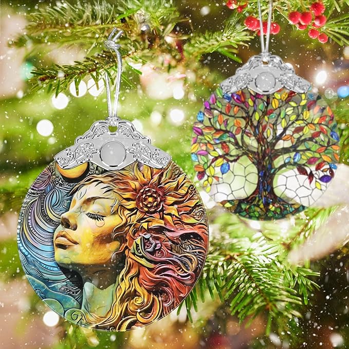 Christmas Ornament - Stained Glass Decor - Ornaments for Christmas Tree - Christmas Tree Decorations - Christmas Decorations - Gifts for Friends - Gift Ornament - Gift Idea