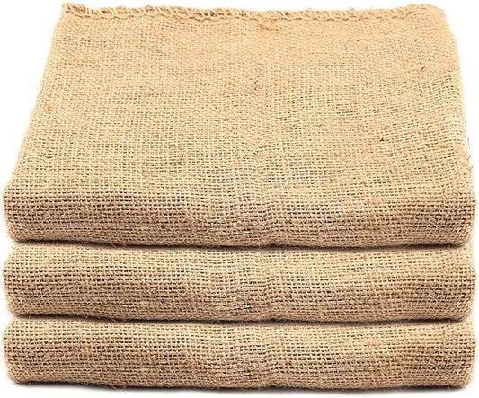 KEILEOHO 3 Pack 42 x 29 Inch Burlap Bags, Large Food Grade Burlap Sacks for Gardening, Planting Growing Bags, Potato Sack Race Bags