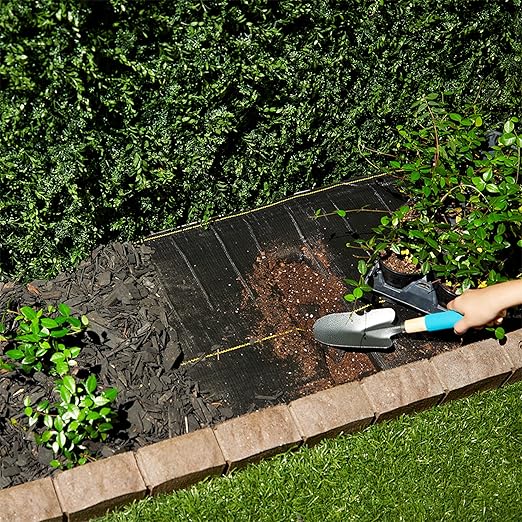 DeWitt Pro-5 Weed-Barrier Woven Landscape Fabric, 5 oz, Black, 4' x 250' - Heavy-Duty Growth Control, Water & Nutrient Permeable Ground Cover for Gardens, Pathways & Commercial Landscaping
