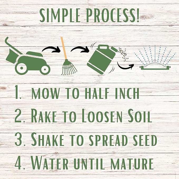 Flawn Seed Kits Mow Less Fine Fescue Grass Seed, Low Maintenance Lawn, Easy Spread Shaker Jug with Handle, 2 Lbs Covers up to 1000 Sqft