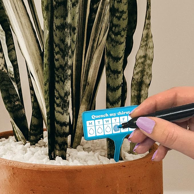 Thirsty AF - Indoor Plant Watering Devices - Pot Plant Care Schedule and Reminder - Gardening Gifts for Women and Men…