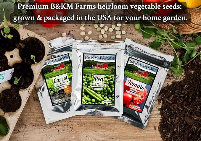 100 Seed Packets, 50 Varieties: Ultimate Seed Vault for Home Food Security & Abundant Gardens by B&KM Farms