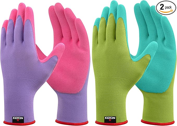 NoCry Premium Women's Gardening Gloves with Strong Non-Slip Grip - 100% Breathable, Superior Dexterity - Eco Friendly Garden Gloves for Women