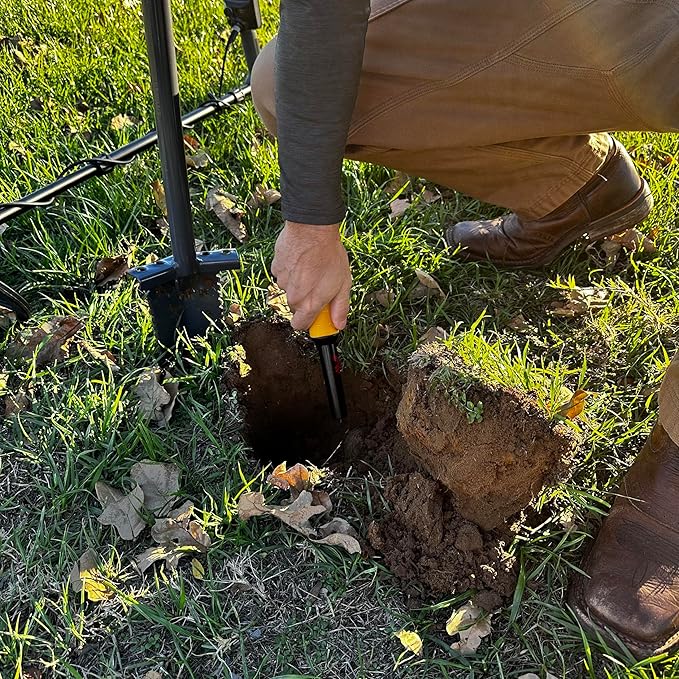 36" Shovel for Metal Detecting, Gardening, Cutting Clean Plugs for Easy Treasure Recovery