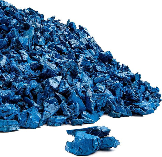 Playsafer Rubber Mulch Nuggets Protective Flooring for Playgrounds, Swing-Sets, Play Areas, and Landscaping (40 LBS - 1.55 CU. FT., Blue)