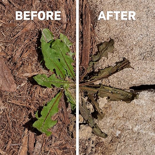 Spruce Weed Killer Refill - Versatile Weed & Grass Killer₂ for Flower Beds, Driveways & Mulch Beds - No Pour, No Mix, No Mess Refill - Kills Dandelions, Crabgrass & More (64 Oz)